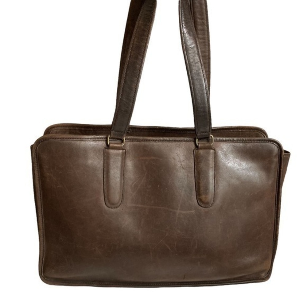 Coach rare vintage brown leather tote bag New York City Bonnie cashin - Picture 10 of 14